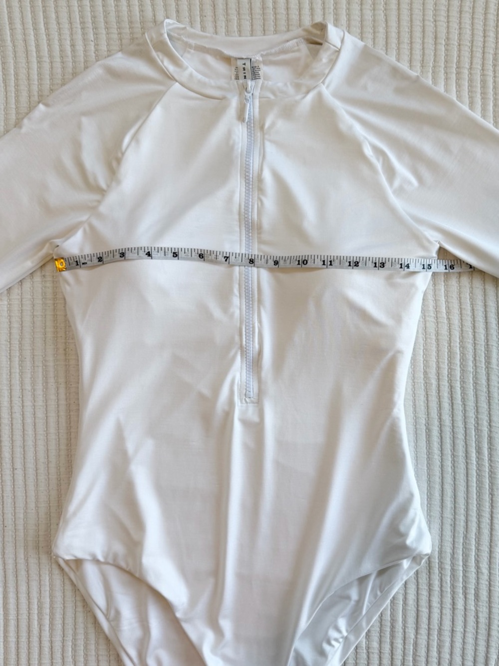 Trina Turk Half Zip Long Sleeve One-Piece Rashguard Swimsuit NWT - Picture 9 of 10